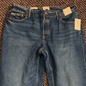 Women’s Mid-rise 90s Baggy Blue Jeans